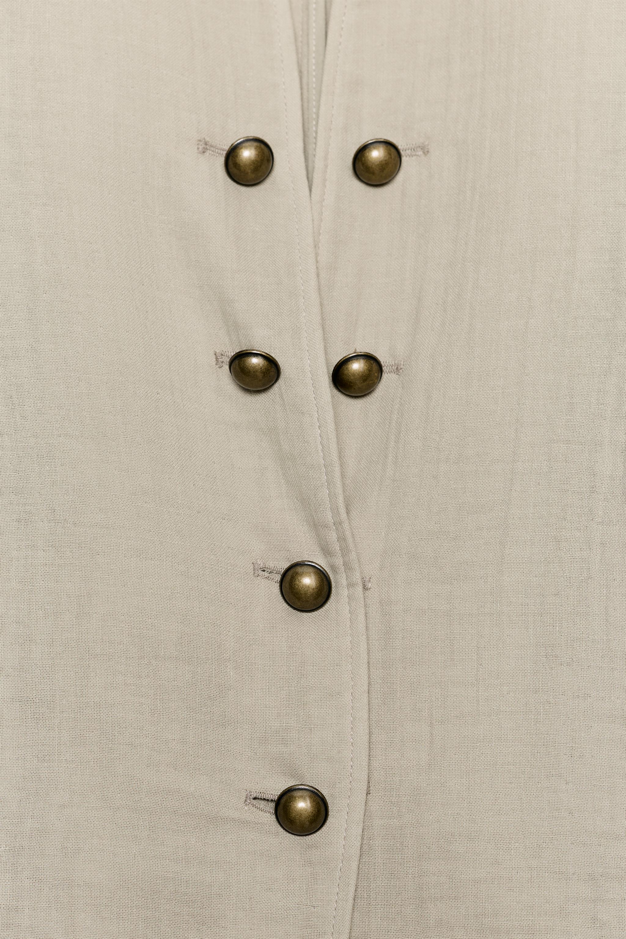 VESTE RUSTIQUE À BOUTONS